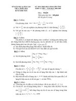 Đề & ĐA HSG THPT 08-09
