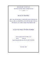 Điều tra thành phần và diễn biến một số bệnh nấm hại cà chua vụ thu đông, xuân hè năm 2009 2010 tại yên phong, bắc ninh và 