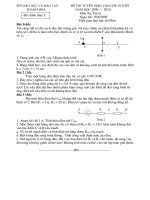 Đề Thi Vật Lý Vào 10 Thanh Hóa 09-10