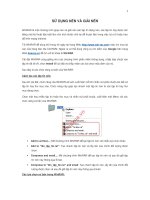 HD SỬ DỤNG PM NÉN VÀ GIẢI NÉN