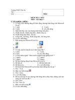 Đề kt 45 phút bài số 1