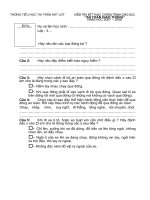 Đề thi ATGT lớp 3