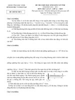 Đề thi chọn học sinh giỏi cấp tỉnh năm học 2012-2013 môn vật lý – lớp 12 - THPT