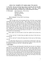 NCKH ƯD - Dạy học trên thực địa có nâng cao kĩ năng viết văn bản biểu cảm