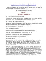 LUẬT CÁN BỘ - CÔNG CHỨC