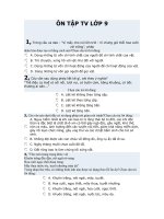 ÔN TẬP TV LỚP 9