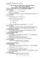Đề tham khảo thi TN12 Toán (23)