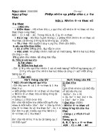 Giáo án từ tiết 1 đến 70 ( 2 cột )