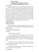 SKKN: Phương pháp giải PT và hệ PT không mẫu mực