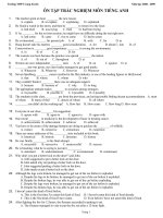Trắc nghiệm tiếng anh từ đĩa báo tuổi trẻ 2009