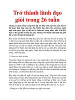 Trở thành lãnh đạo giỏi trong 26 tuần 