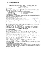 Đề thi vào L10 -Năm học 09-10 của Hà Tĩnh