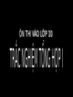 2 BAI ON THI VAO LOP 10 TRAC NGHIEM TONG HOP I