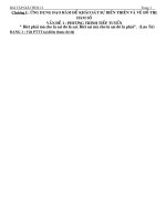 Đạo hàm - tiếp tuyến - vấn đề hàm số