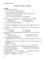 Câu hỏi trắc nghiệm- hidrocacbon