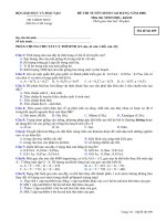 ĐỀ THI TUYỂN SINH CAO ĐẲNG NĂM 2008 Môn thi: SINH HỌC, khối B 609 