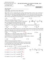 ĐỀ THI THỬ TRẦN NHÂN TÔNG RẤT HAY + ĐA