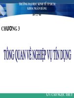 Tổng quan về nghiệp vụ tín dụng 
