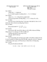 De thi vao 10 tinh Bac Giang nam hoc 2008-2009