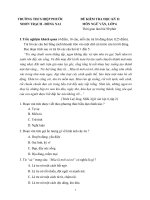 ĐỀ KIỂM TRA HỌC KỲ II MÔN NGỮ VĂN LỚP 6 TRƯỜNG THCS HIỆP PHƯỚC NHƠN TRẠCH –ĐỒNG NAI