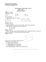 ĐỀ THI HỌC SINH GIỎI TOÁN LỚP 1 TRƯỜNG TH ĐỊNH TIẾN