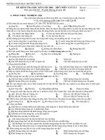 Đề thi HK 2 và đáp án 4 đề Hương Thủy năm 2007