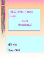 Trung điểm của doạn thẳng