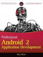Professional android 2 application development 