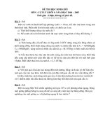 Đề thi HSG cấp trường lý 9