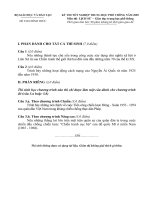 ĐỀ THI tốt NGHIỆP TRUNG học PHỔ THÔNG mộn LỊCH sử năm 2009 