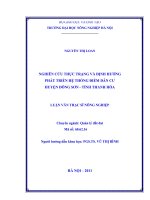 Nghiên cứu thực trạng và định hướng phát triển hệ thống điểm dân cư huyện đông sơn   tỉnh thanh hóa 