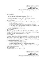 Một số đề thi thử tuyển sinh vào 10 môn Toán - Bắc Giang