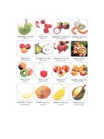 Vocabulary fruit 