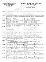 ĐỀ THI ĐẠI HỌC NĂM 2009