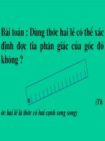 Chương III - Bài 5: Tính chất tia phân giác của một góc