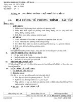 giáo án 10 cơ bản chương III&IV