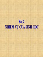 Bài 2: Nhiệm vụ của sinh học