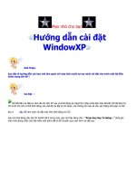 cài đặt Window xp