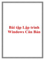 Bài tập lập trình windows căn bản 
