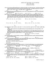 đề thi thử hóa 12