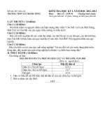 ĐỀ KIỂM TRA HỌC KÌ I NĂM HỌC 2012-2013 TRƯỜNG THPT LÊ THÁNH TÔNG, GIA LAI MÔN ĐỊA LÝ LỚP 10 