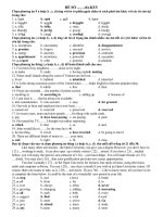 ÔN THI ĐH- ĐỀ 08( CÓ KEY)