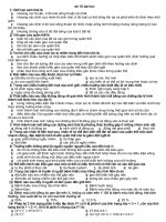 Thi thử ĐH môn Sinh - Đề số 10