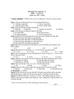 Đề thi học kỳ II + Đáp án vật lý 9