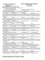 TRƯỜNG ĐẠI HỌC SƯ PHẠM HÀ NỘIĐỀ THI THỬ ĐẠI HỌC LẦN I NĂM 2010 Môn Hóa