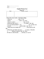 Tiếng anh 6-15 phút 1