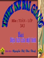 Diện tích môth hình