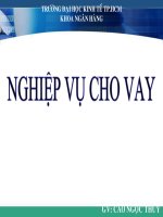 Nghiệp vụ cho vay 