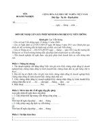 ĐƠN ĐỀ NGHỊ CẤP GIẤY PHÉP KINH DOANH DỊCH VỤ VIỄN THÔNG 