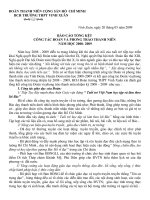 Báo cáo tổng kết 2008-2009